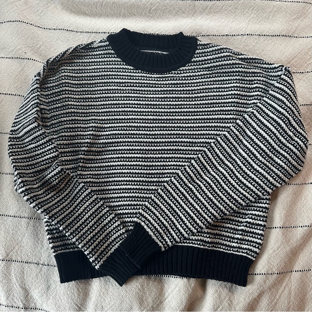 Frank & Oak Striped Cotton Sweater